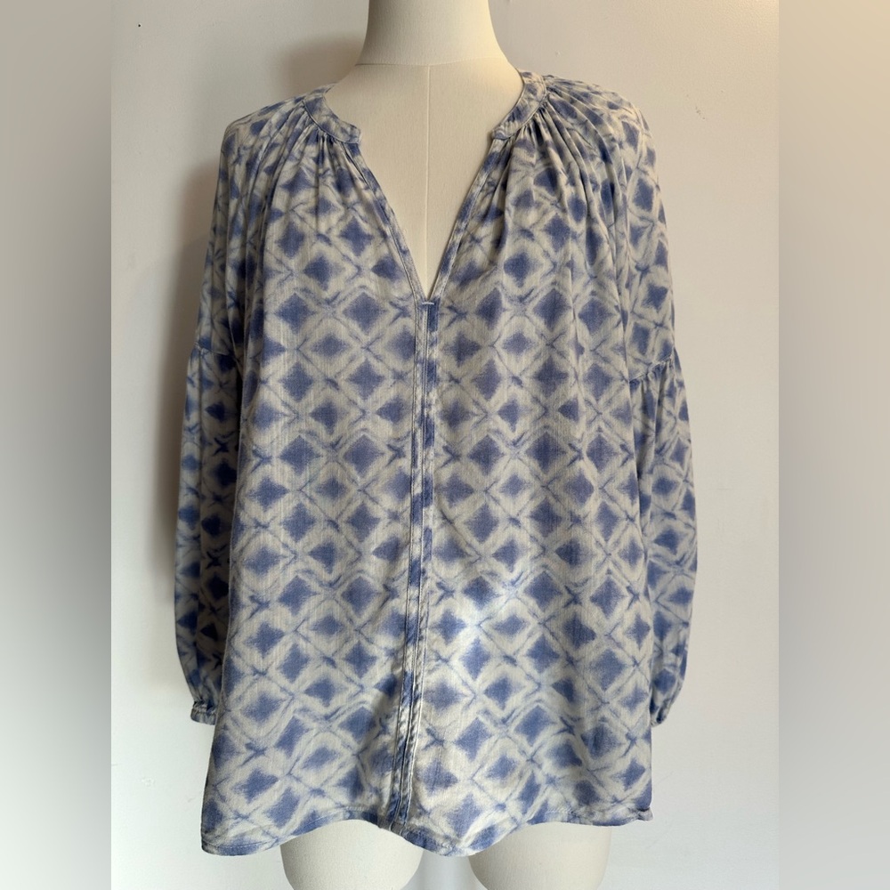 3/4 Sleeve “tie-dye” Blouse